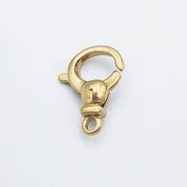 חומרי גלם לתכשיטים ואביזרי אופנה - סוגר לתכשיט- פליז - לובסטר - קרבינה - פליז - 3metals